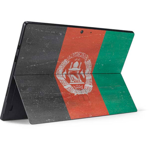 Afghanistan Flag Distressed Surface Pro 7 Skin